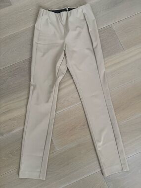 Theory Beige and Black Waistband Skirt